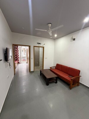 Living Room in 2 BHK Builder Floor at Ameya One, Sector 42 – for Rent