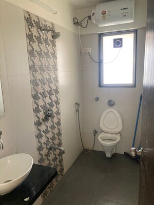 Bathroom in 3 BHK Apartment at Dhanesh SukhVilla, Goregaon West – for Rent