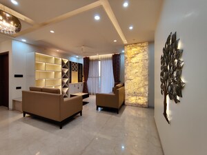 Living Room in 4 BHK Apartment at Bhartiya Nikoo Homes Phase 2, Thanisandra Main Road – for Rent