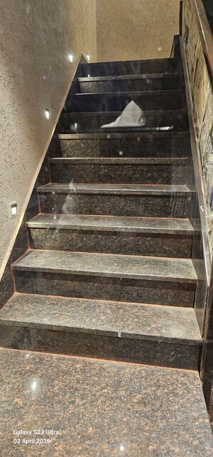 Staircase in 5 BHK Independent House at Motiaz Guildford Square, International Airport Road – for Sale