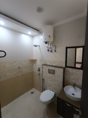 Bathroom in 3 BHK Builder Floor at Sushant Lok Iii – for Rent