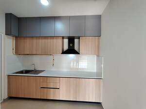 Kitchen in  Apartment at Bhartiya City Nikoo Homes 4, Thanisandra Main Road – for Rent