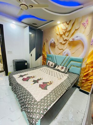 Bedroom in 2 BHK Builder Floor at Uttam Nagar West – for Rent