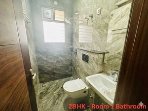 Bathroom in 2 BHK Builder Floor at New Palam Vihar Phase 1 – for Rent