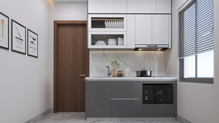 Kitchen, greenspace-celestial 3 Bedroom 2075 Sq.Ft. Apartment In Kokapet Hyderabad 10335504