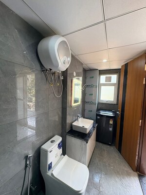 Bathroom in 1 RK Builder Floor at Saket – for Rent