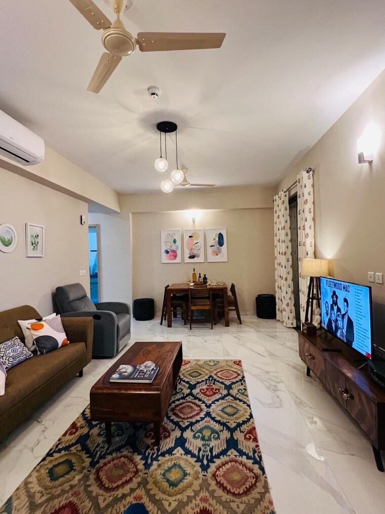 Living Room, m3m-skywalk 2 Bedroom 1450 Sq.Ft. Apartment In Sector 74 Gurgaon 10335574
