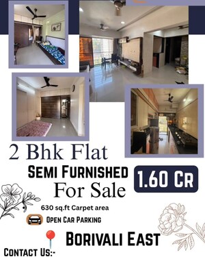 Floor Plan in 2 BHK Apartment at Borivali East – for Sale