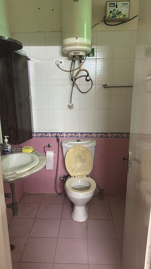 Bathroom in 2 BHK Apartment at Unitech Uniworld Gardens 2, Sector 47 – for Rent