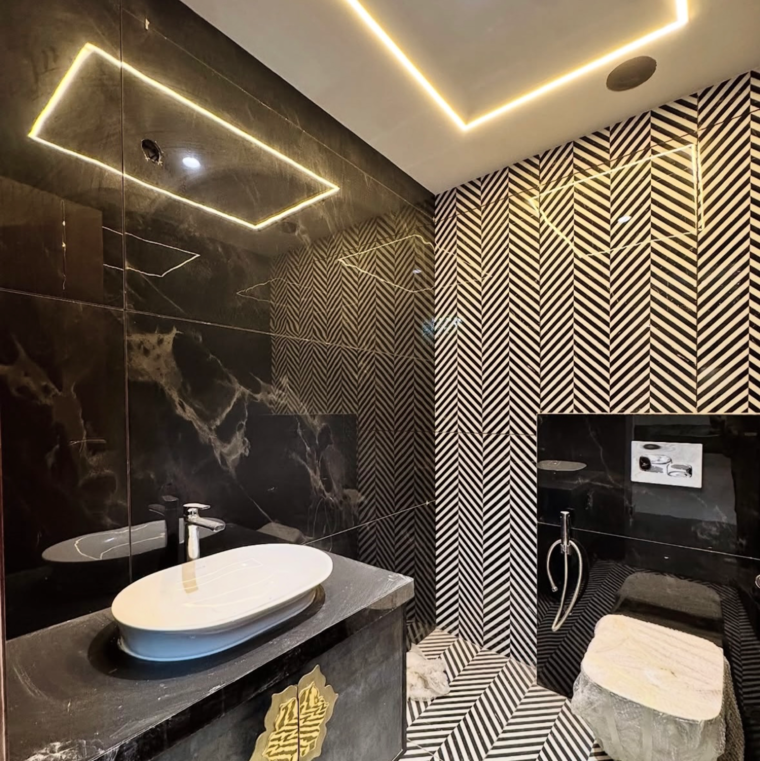 Attached Bathroom, new industrial township 3 4 Bedroom 4500 Sq.Ft. Builder Floor In New Industrial Township 3 Faridabad 10335857