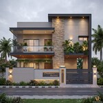 3 BHK + Pooja Room,Extra Room 1500 Sq.Ft. Villa in Abm South City