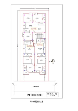 Floor Plan in 2 BHK Apartment at Ashok Path – for Sale