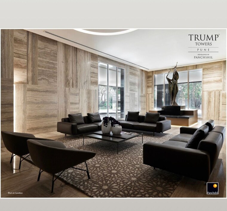 Living Room, panchshil-trump-towers 6 Bedroom 4400 Sq.Ft. Apartment In Kalyani Nagar Pune 10336632