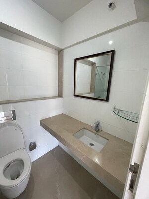 Bathroom in 2 BHK Apartment at Godrej The Trees, Vikhroli East – for Rent