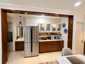 Living Room in 3 BHK Apartment at Aparna Sarovar Grande, Nallagandla – for Rent