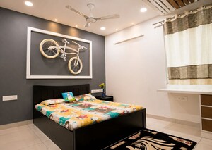 Bedroom in 3 BHK Apartment at Aparna Sarovar Grande, Nallagandla – for Rent