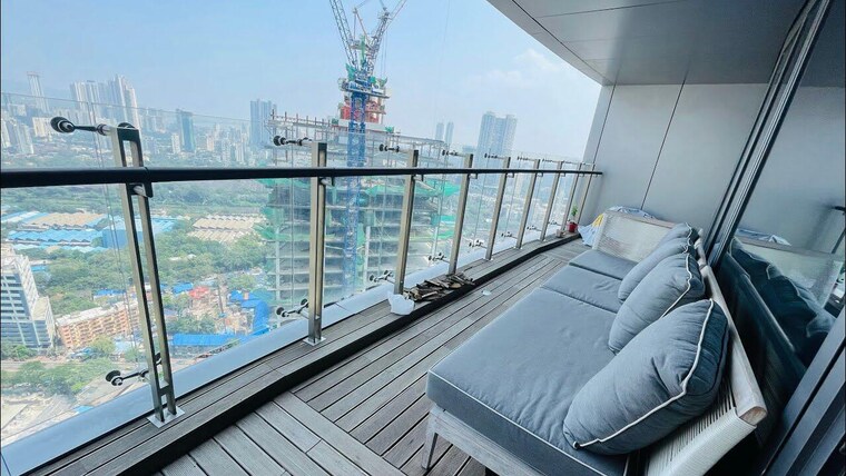 Balcony, lodha-the-world-towers-world-one-tier-2 4 Bedroom 3240 Sq.Ft. Apartment In Worli Mumbai 10348237