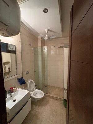 Bathroom in 3 BHK Builder Floor at Greater Kailash I – for Rent
