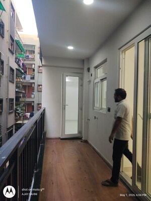 Balcony in 3 BHK Builder Floor at Freedom Fighters Enclave – for Rent