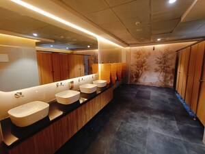 Bathroom in  Office Space at Meenakshi Techpark, Gachibowli – for Rent