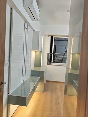 Staircase in 2 BHK Apartment at Godrej Woods, Sector 43 – for Rent