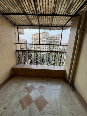 Balcony in 3 BHK Apartment at Green Valley CHS, Wanwadi – for Rent