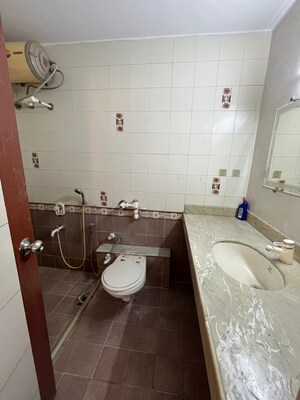 Washroom in 3 BHK Apartment at Green Valley CHS, Wanwadi – for Rent