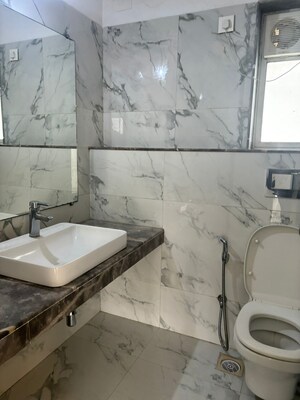 Bathroom in 3 BHK Apartment at Raheja Ridgewood, Goregaon East – for Rent