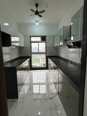 Kitchen in 3 BHK Apartment at Raheja Ridgewood, Goregaon East – for Rent