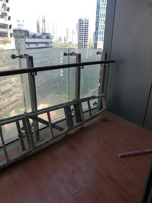 Balcony in 3 BHK Apartment at Lodha World Crest, Worli – for Rent