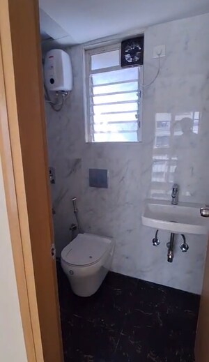 Bathroom in 1 BHK Apartment at Ruparel Nova, Wadala – for Rent
