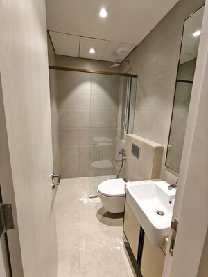 Bathroom in 3 BHK Apartment at Indiabulls Sky, Lower Parel – for Rent