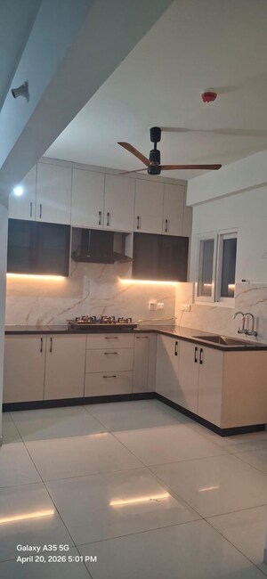 Kitchen in 3 BHK Apartment at Rajapushpa Provincia, Narsingi – for Rent