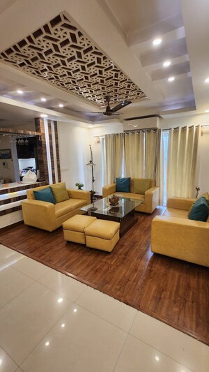 Living Room in 3 BHK Apartment at Uninav Bliss, Raj Nagar Extension – for Rent