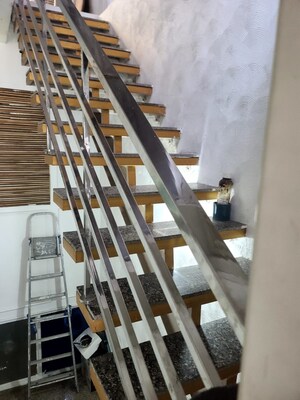 Staircase in 4 BHK Builder Floor at Jawahar Nagar – for Sale