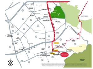 2 BHK Apartment – Map Location View at Pyramid Midtown, Sector 59 - for Rent