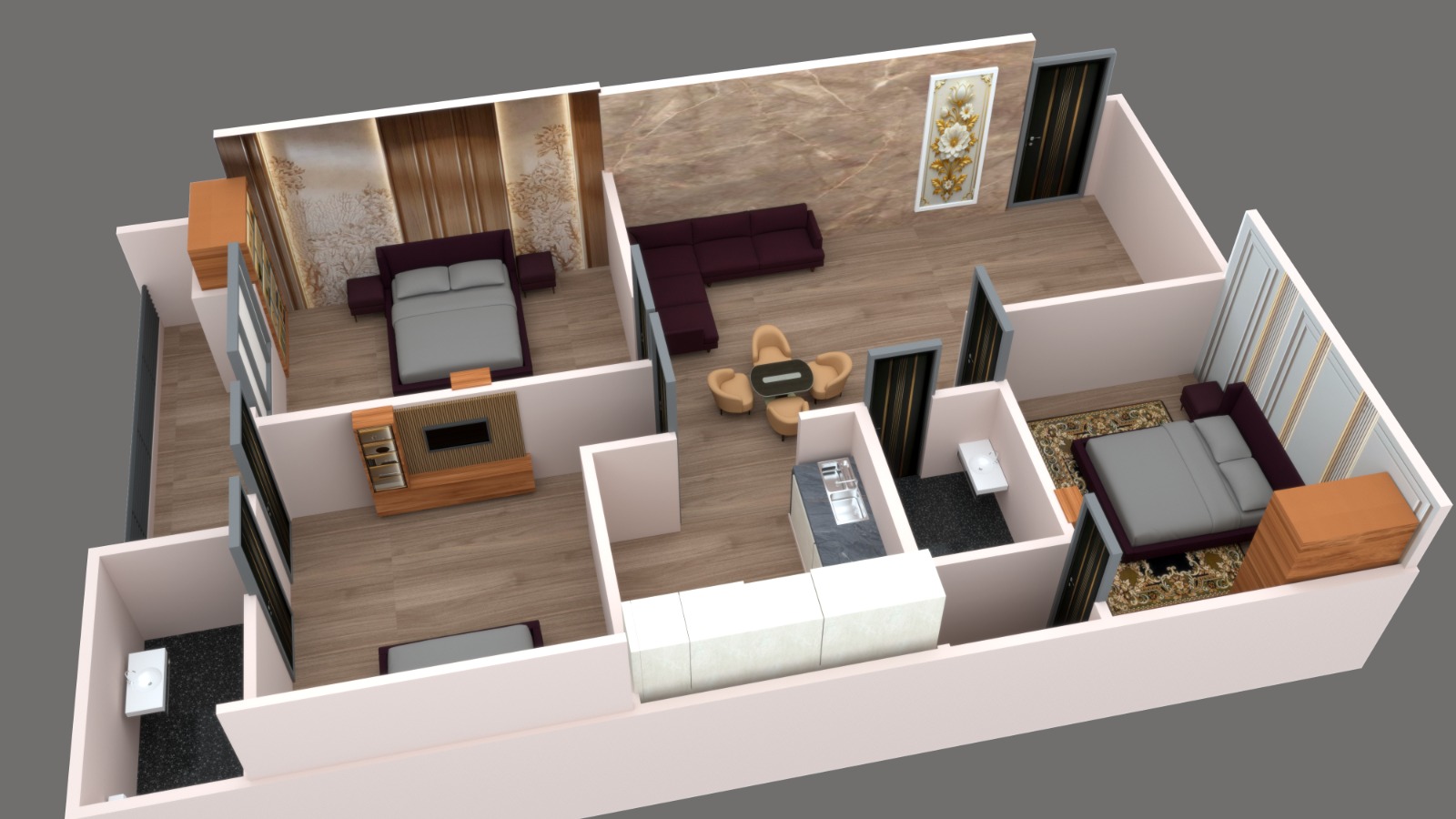 2 BHK + Study Room Builder Floor For Sale in Bisrakh Jalalpur