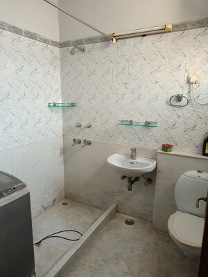 Bathroom in 2 BHK Builder Floor at Dlf Phase I – for Rent