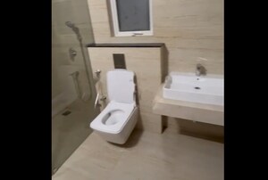 Bathroom in 3 BHK Apartment at Aurobindo Kohinoor, Serilingampally – for Rent