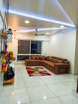 Living Room in 2 BHK Apartment at Beharay Rathi Hillview Residency, Kothrud – for Rent