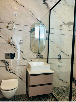 Bathroom in 3 BHK Apartment at Preet Colony – for Sale