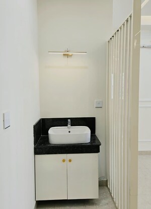 Bathroom in 3 BHK Apartment at Aurobindo The Regent, Kondapur – for Rent