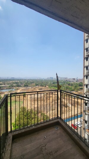 Balcony in 1.5 BHK Apartment at Lodha Lakeshore Greens, Dombivli East – for Rent