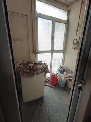 Balcony in 2 BHK Apartment at Mahagun Mansion I and II, Vaibhav Khand – for Rent
