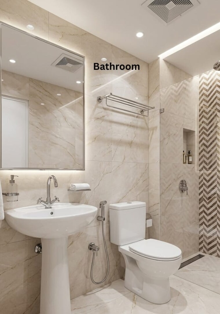Bathroom, gaur-city-7th-avenue 2 Bedroom 1075 Sq.Ft. Apartment In Sector 4 Greater Noida Greater Noida 10381170