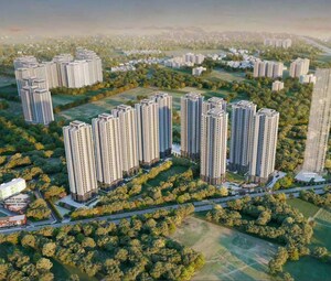 Living Room in 3 BHK Apartment at SS Cendana, Sector 83 – for Sale