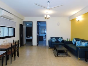 Living Room in 3 BHK Builder Floor at Defence Colony – for Rent