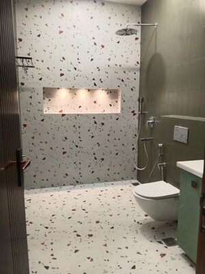 Bathroom in 2 BHK Builder Floor at Defence Colony – for Rent