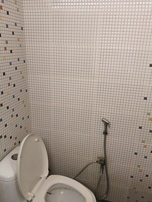 Bathroom in 3 BHK Builder Floor at Jor Bagh – for Rent