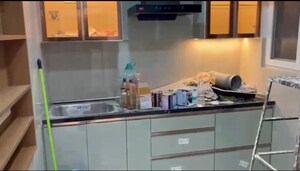 Kitchen in 2.5 BHK Apartment at Ambience Courtyard, Manikonda – for Rent